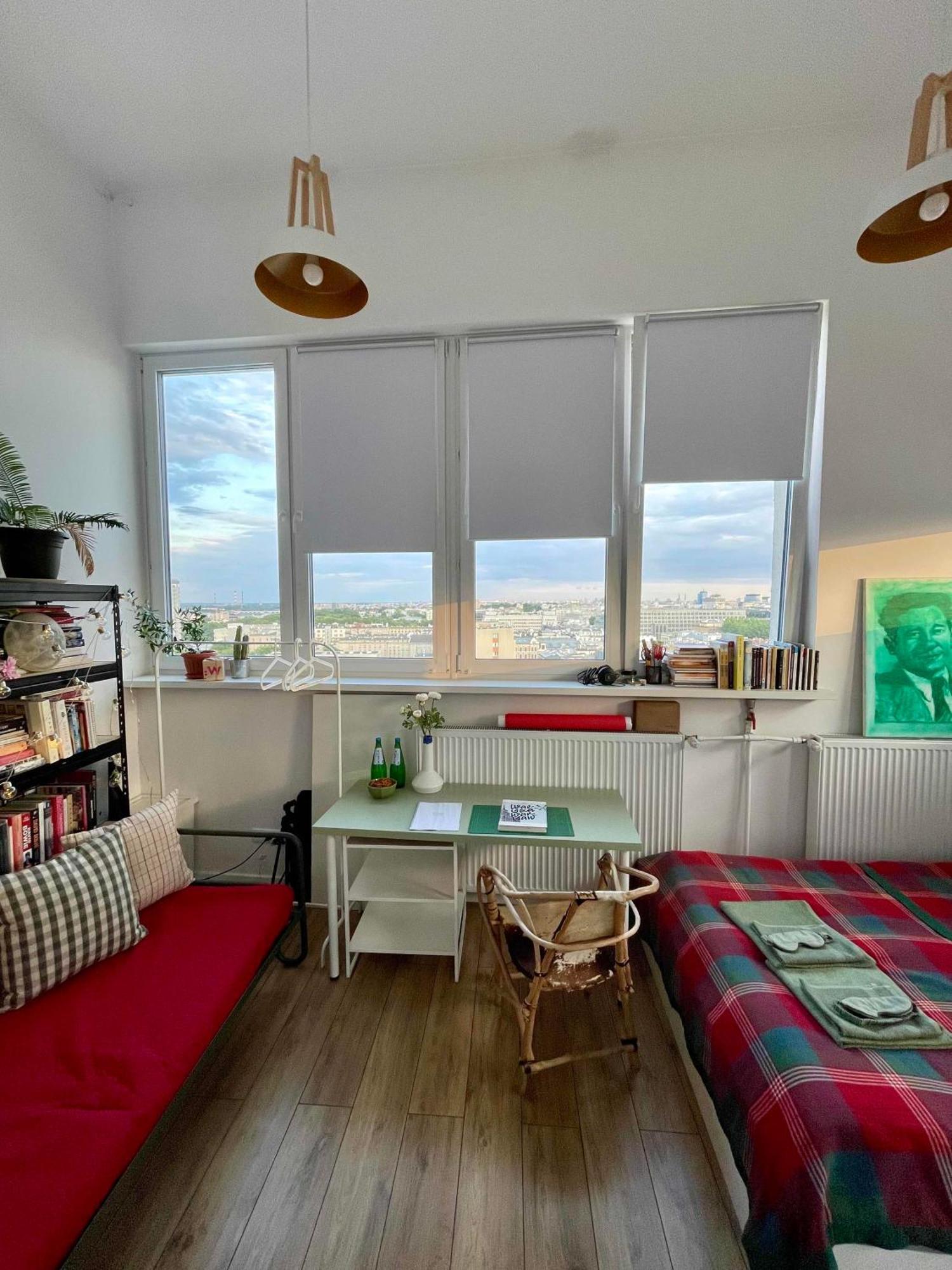 Atelier W Sercu Warszawy Z Panoramicznym Widokiem Apartment Warsaw Luaran gambar